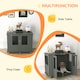 image 4 of PawHut Dog Crate Kennel Cage for Medium Large Dog, Indoor End Table, Grey