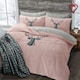 image 2 of Velosso Stag Head Teddy Fluffy and Warm Fleece Duvet Cover Set | Silver | Silver | Double