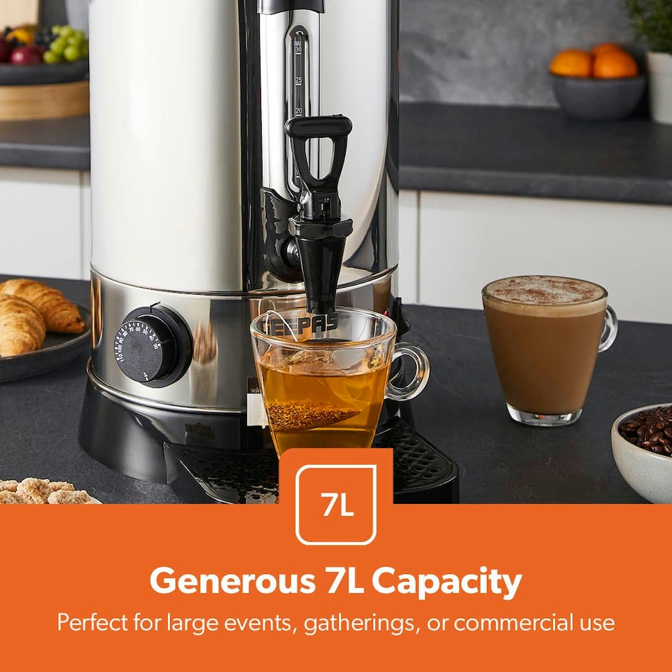 image 1 of GEEPAS 7L Catering Urn, 950W with Drip Tray