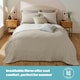 image 3 of Silentnight Summer Breeze 2.5 Tog Coverless Duvet and Pillowcase Set Cream | Taupe | Single