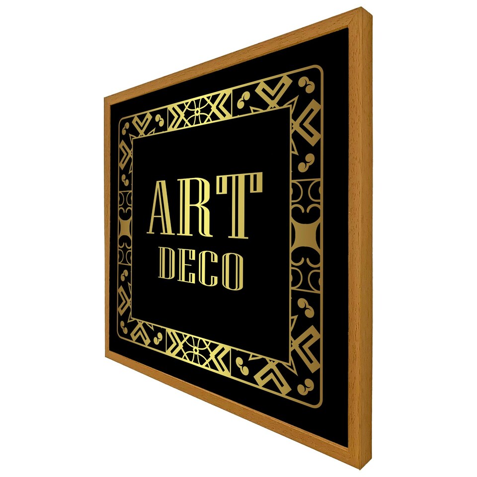 image 1 of Art deco (Picutre Frame) Brown | Oak | L