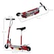image 7 of HOMCOM Foldable Powered Scooter with Adjustable Seat and Brake, Red