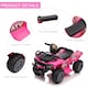 image 4 of HOMCOM 6V Kids Electric Ride on Car Toddlers Quad Bike All Terrain Vehicle Toy With Music for 18-36 months Pink