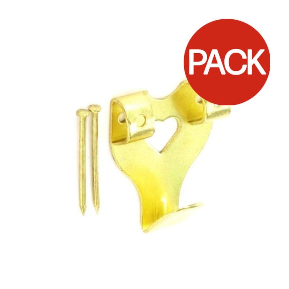 Securit Picture Hooks (Pack of 2) - Gold - One Size