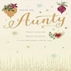 image 3 of Aunty Gold Christmas Card