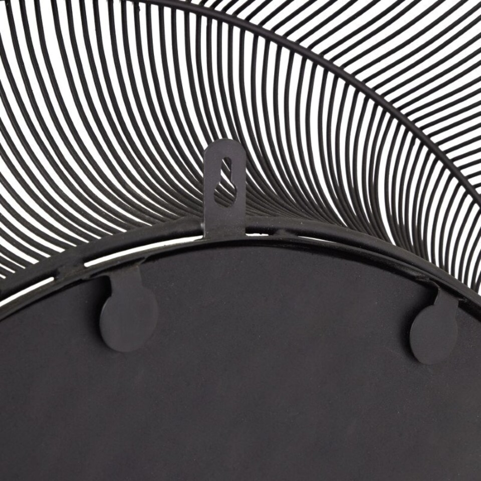 image 1 of Chico Large Wire Mirror - Glass - L15 x W120 x H120 cm - Black Black