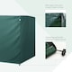 image 4 of Outsunny Patio Swing Chair Cover Garden Furniture Protector 215x155x150cm Green | Green | Dark Green