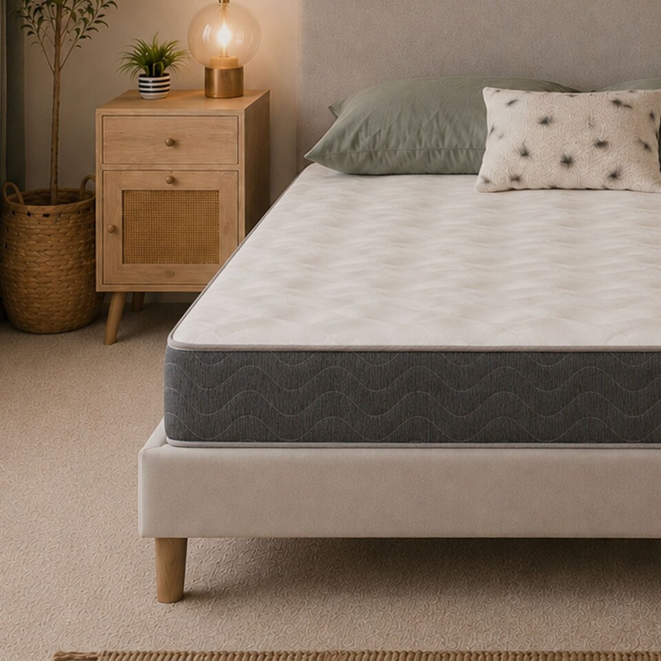 image 1 of 18cm WaveFlex Hybrid Memory Foam Spring Mattress CoolTouch Cover