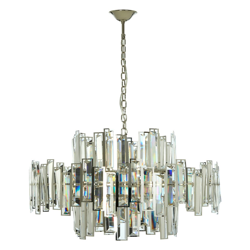 image 1 of Interiors by Premier Large Chandelier Silver