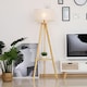 image 6 of HOMCOM Floor Lamp Bedside Light  Free Standing Tripod Holder Storage Shelf Linen