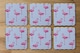 image 2 of Flamingo & Blue Geometric Lines (Coaster)