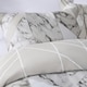 image 3 of OHS Abstract Geo Marble Reversible Print Soft Duvet Cover Bedding Set, King - Grey | Grey | King