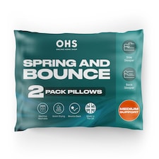 OHS 2 Pack Spring and Bounce Pillows Medium Support