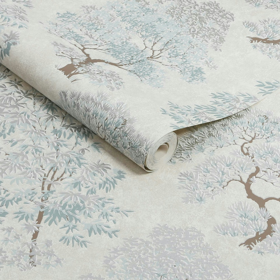 image 1 of Superfresco Elmwood Duck Egg Wallpaper Blue | Duck Egg