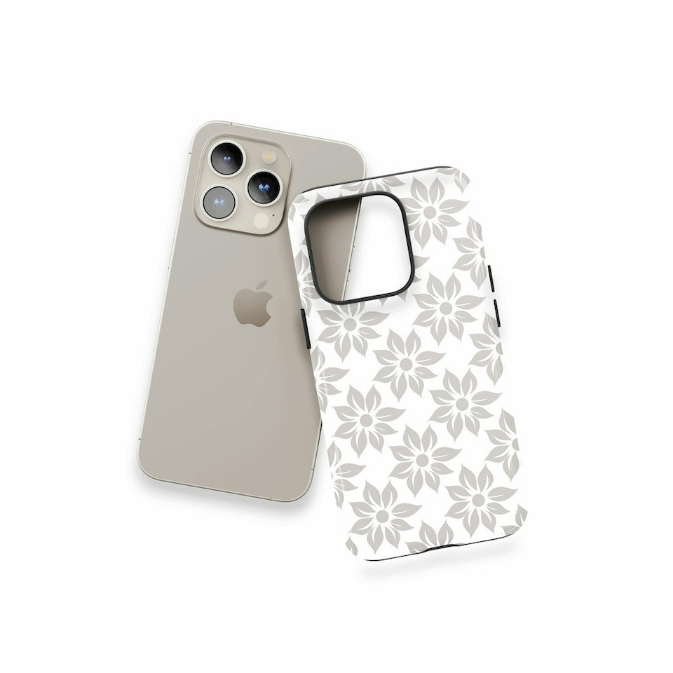 image 1 of Neutral Bloom Phone Case | Grey | iPhone 16 Plus
Slim | iPhone 16 Plus
Slim