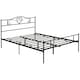 image 1 of HOMCOM King Metal Bed Frame w/ Headboard,31cm Under-bed Space