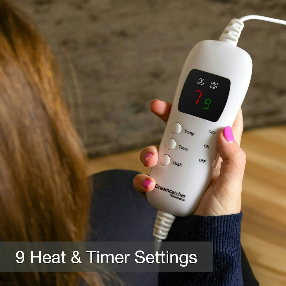 image 1 of Dreamcatcher Faux Fur Electric Heated Throw Blanket 160x130cm Cream | Cream | Cream | One Size | 1