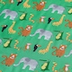 image 2 of Catherine Lansfield Animal Magic Fitted Sheet | Green | Cot Bed