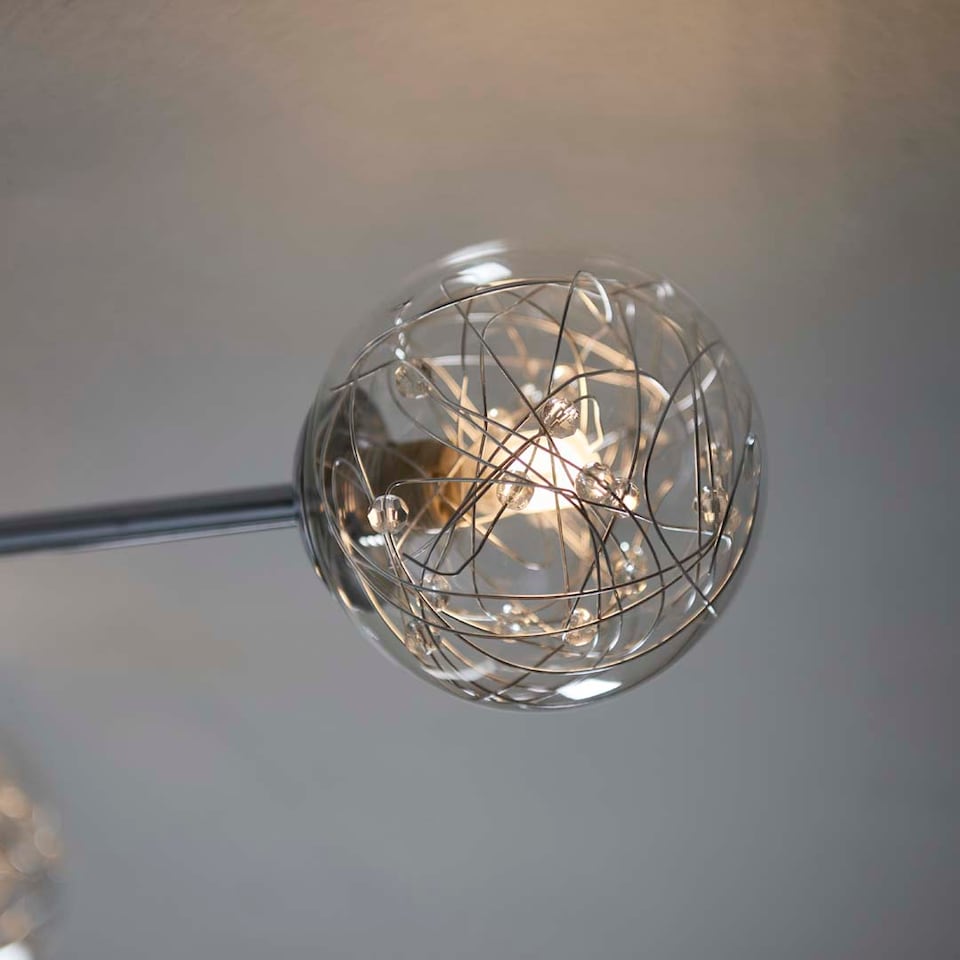 image 1 of Pagazzi Jaymie 6-Light Chrome Semi-Flush Ceiling Light