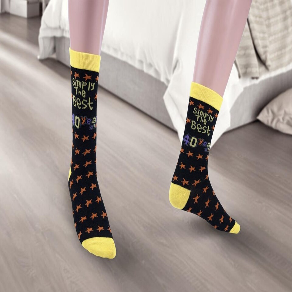 image 1 of Simply The Best 40 Year Old Socks Multi