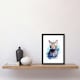 image 2 of Cat Bengal Watercolour Pet Portrait Home Decor Black Framed Wall Art Print A4