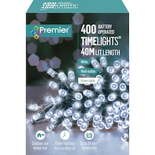 Premier TimeLights 400 LED Lights White 40m
