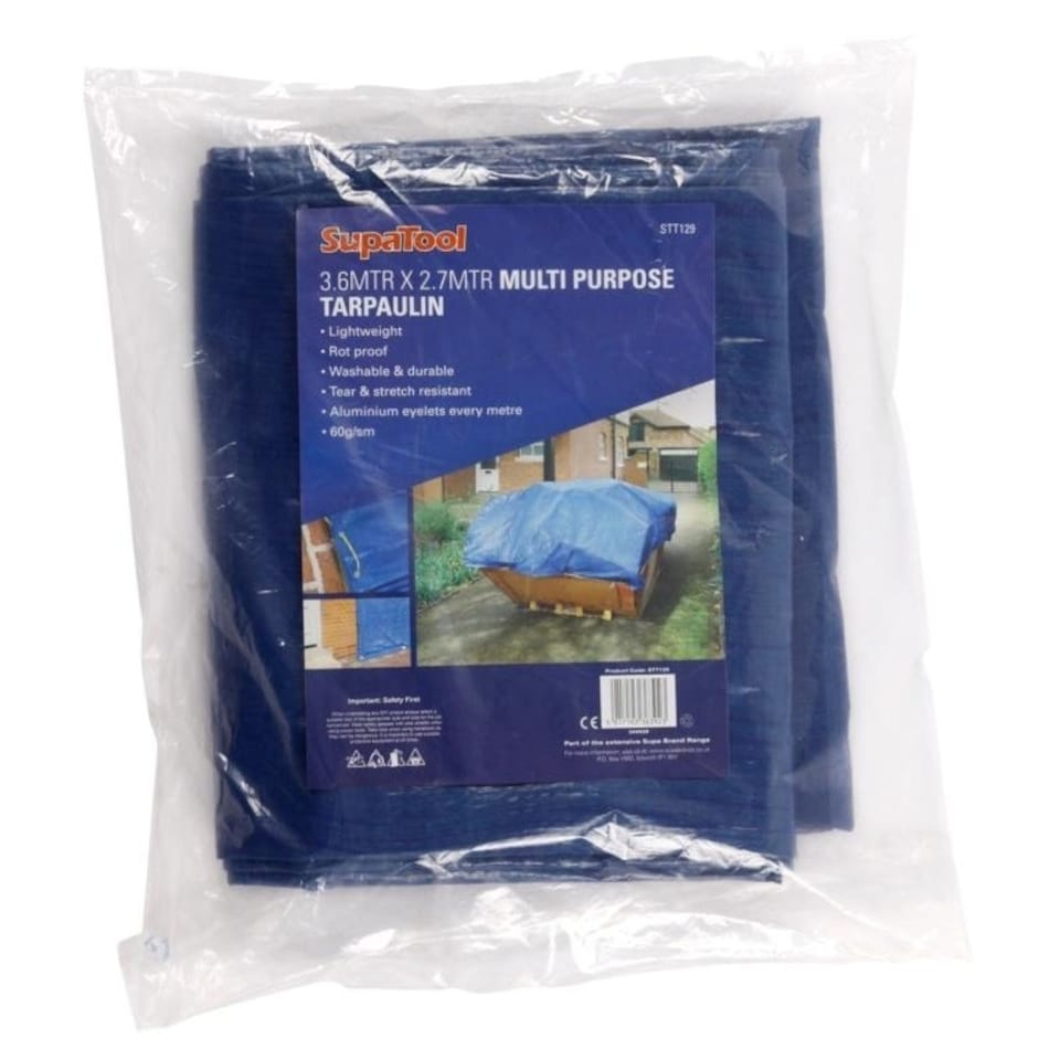 SupaTool Tarpaulin - Blue - 3.6m x 2.7m