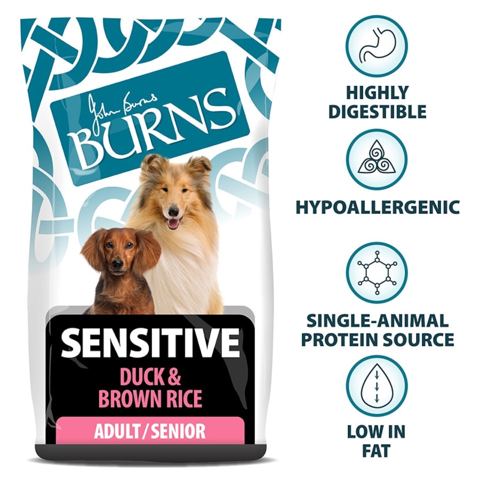 image 1 of Burns Sensitive Duck & Brown Rice Complete Dry Dog Food - 2 kg
