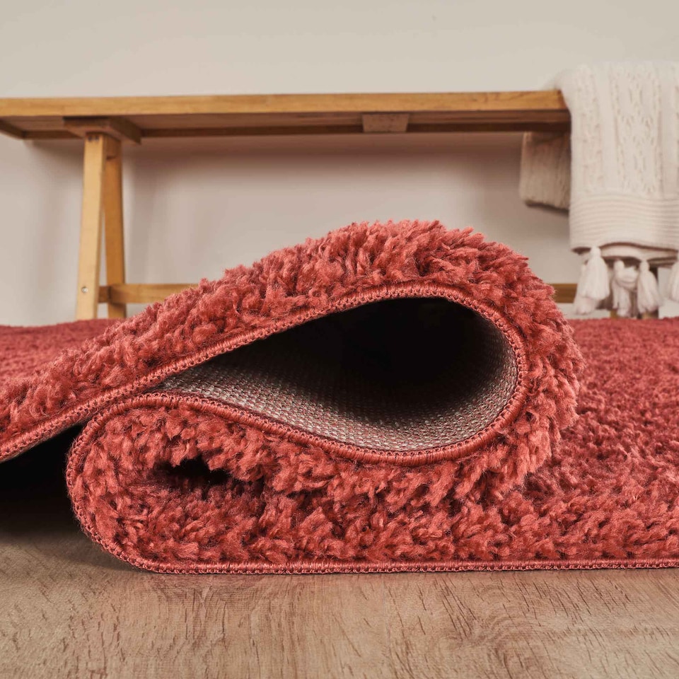 image 1 of Desire Rugs Ainsley Plain Living Room Shaggy Area Rug