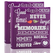 ARPAN Photo Album for 200 Photos 6x4" (10x15cm) – Slip In Memo Album with Writing Space & Index Pages – Picture Storage Album for Family, Wedding & Travel Memories