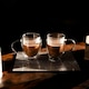 image 2 of Marco Paul  Set of 2 Double Walled Glass Mugs 350ml Clear