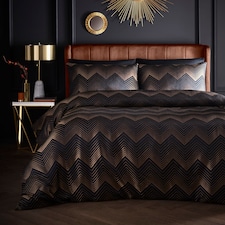 Laurence Llewelyn-Bowen Cocktail Duvet Cover Set Black