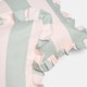 image 6 of OHS 2 x Stripe Garden Cushion Covers Outdoor Water Resistant | Multi | Sage/Cream