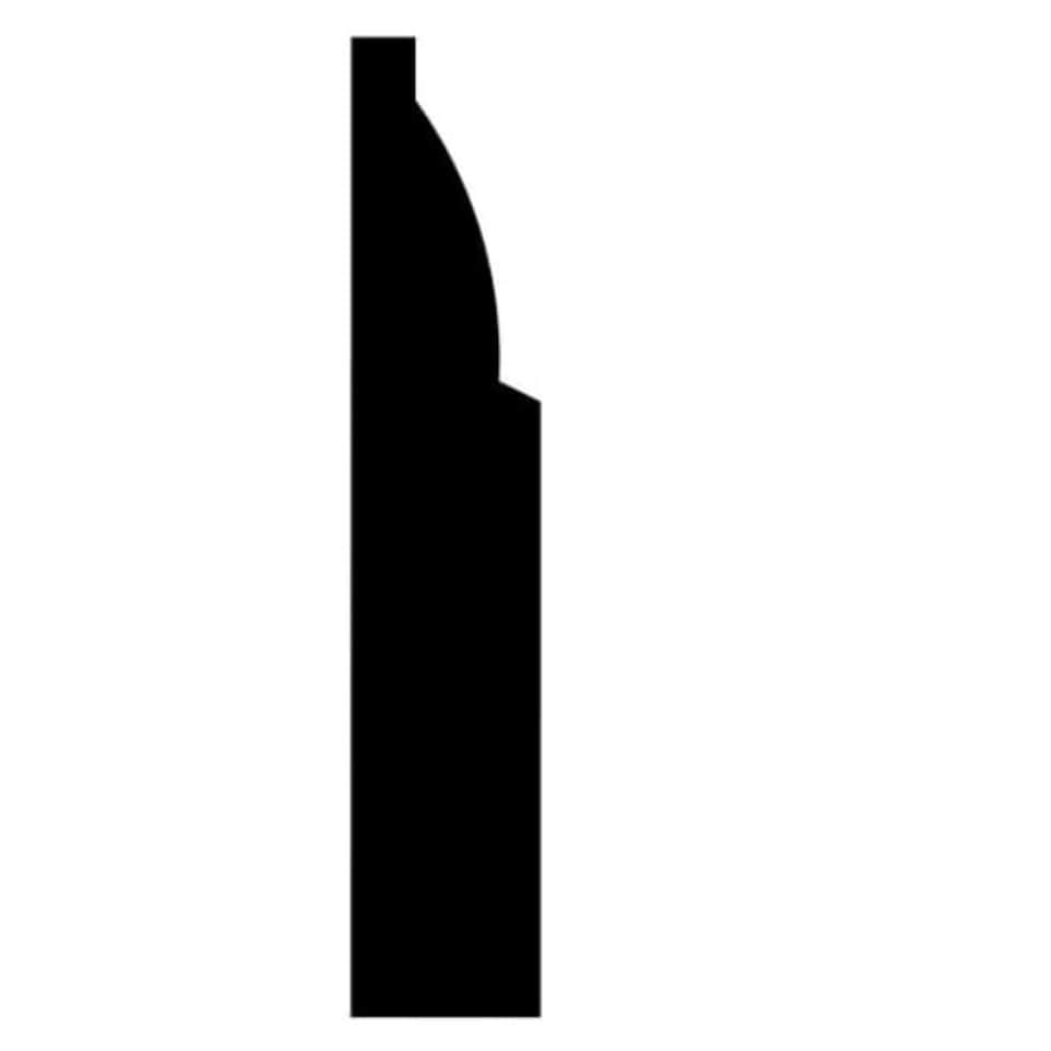 image 1 of PACK OF 20 (Total 20 Units) - Ovolo White MDF Skirting - 18mm x 119mm - 4200mm Length