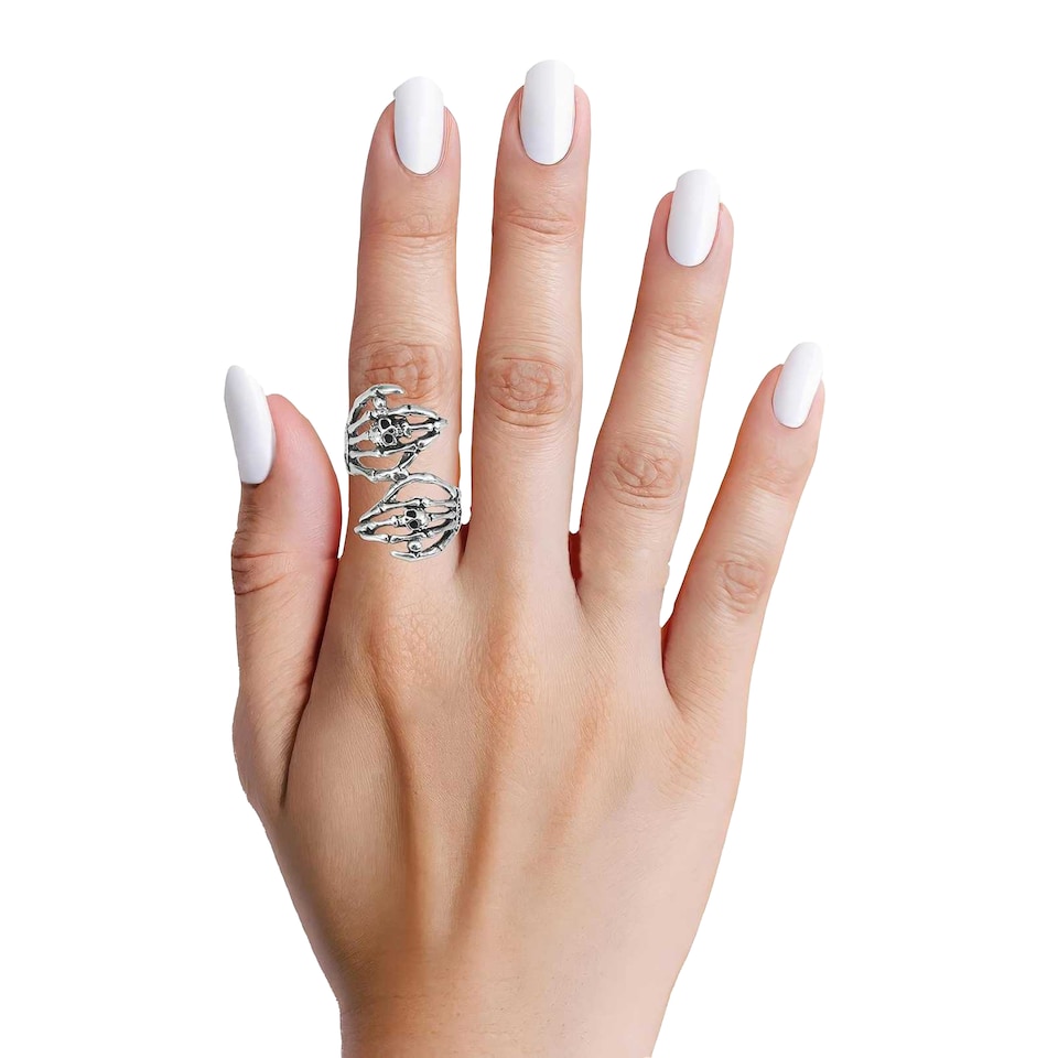 image 1 of Fiestas Guirca Skeleton Ring | Silver | Silver | 1
