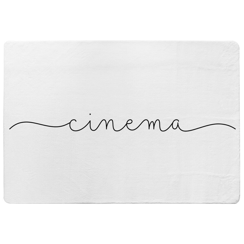 image 1 of Text Cinema (Rug) White | M