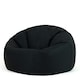 image 1 of icon Classic Indoor Outdoor Bean Bag Black Bean Bag Chair Black