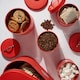 image 3 of Cooks Professional 5 Piece Kitchen Storage Set - Tea, Coffee, Sugar, Bread & Biscuit Tins | Red | Red & Silver
