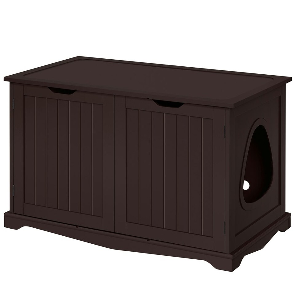 image 1 of Yaheetech Hidden Cat Litter Box Furniture N/A | Espresso | One Size
