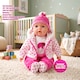 image 4 of BiBi Doll 20" Dots Baby Doll Girl with Spotty Coat Outfit, Sounds & Dummy Toy