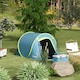 image 2 of Outsunny Pop up Camping Tent for 2 Man, 2000mm Waterproof with Bag