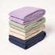 image 5 of Homescapes Kashi Sage Green Cotton Throw with Tassels - 225 x 255 cm Green