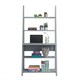 image 3 of Riva Scandinavian Retro Ladder Bookcase Desk Shelving Shelf Unit Grey 5 Tier