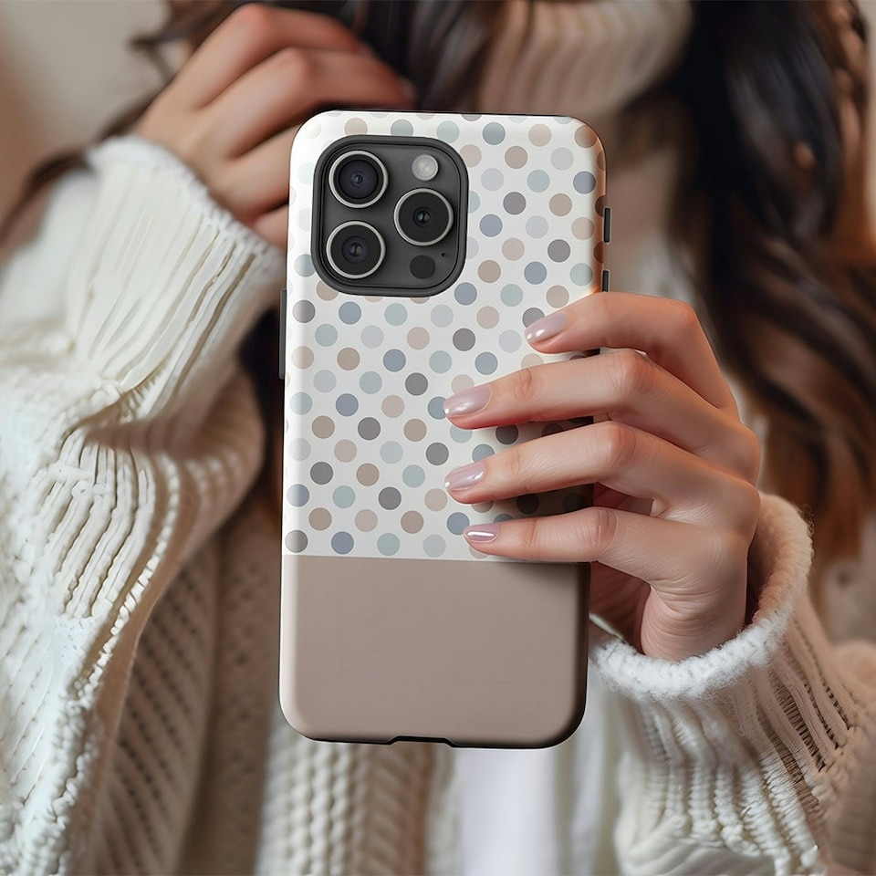 image 1 of Chocco Spotty Phone Case | Brown | iPhone 16e
Slim