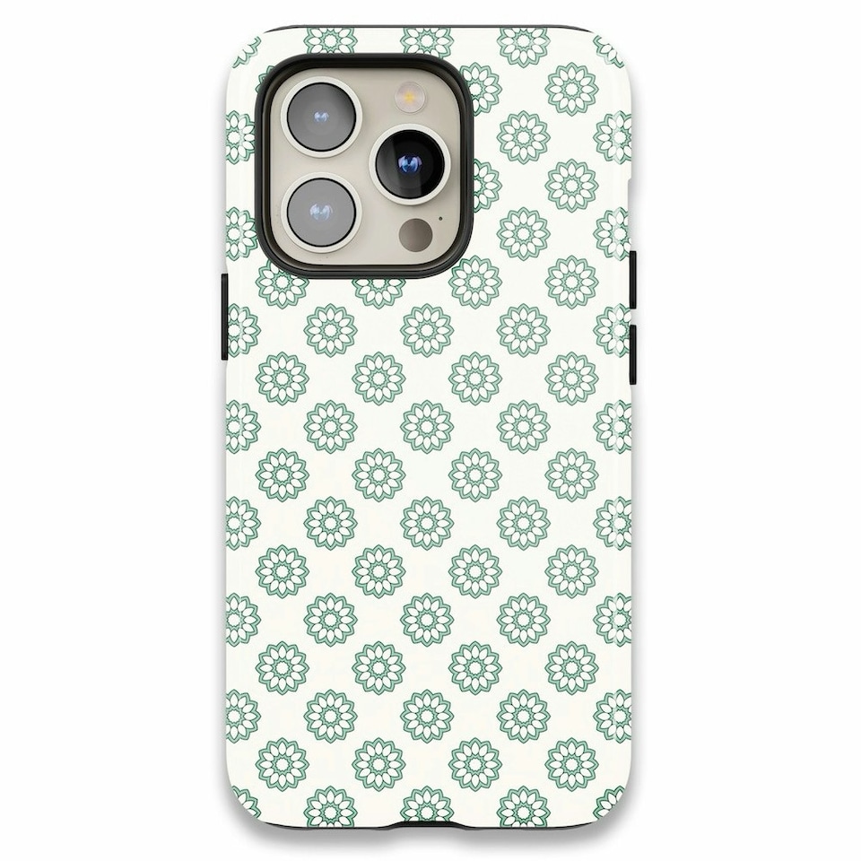 image 1 of Green And Nude Floral Phone Case | Green | iPhone 16e
Tough | iPhone 16e
Tough