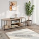 image 8 of TV Stand - lowboard cabinet with 4 compartments, adjustable shelf | Brown | industrial wood light, oak Sonoma | 120 x 40 x 50,50 cm | 1