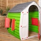image 9 of 1.09m Grey & Green Kids Indoor Outdoor Plastic Wendy House Magical Playhouse