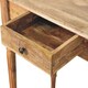 image 6 of Artisan Furniture Solid Wood Oakish Turned Leg Writing Desk