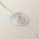 image 6 of ValueLights Sinatra Brushed Chrome Floor Lamp Beige Taper Shade and Bulb