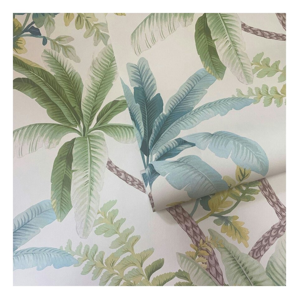 image 1 of Holden Décor Eastern Horizons Trailing Palm Wallpaper - Green - 10m x 53cm Green